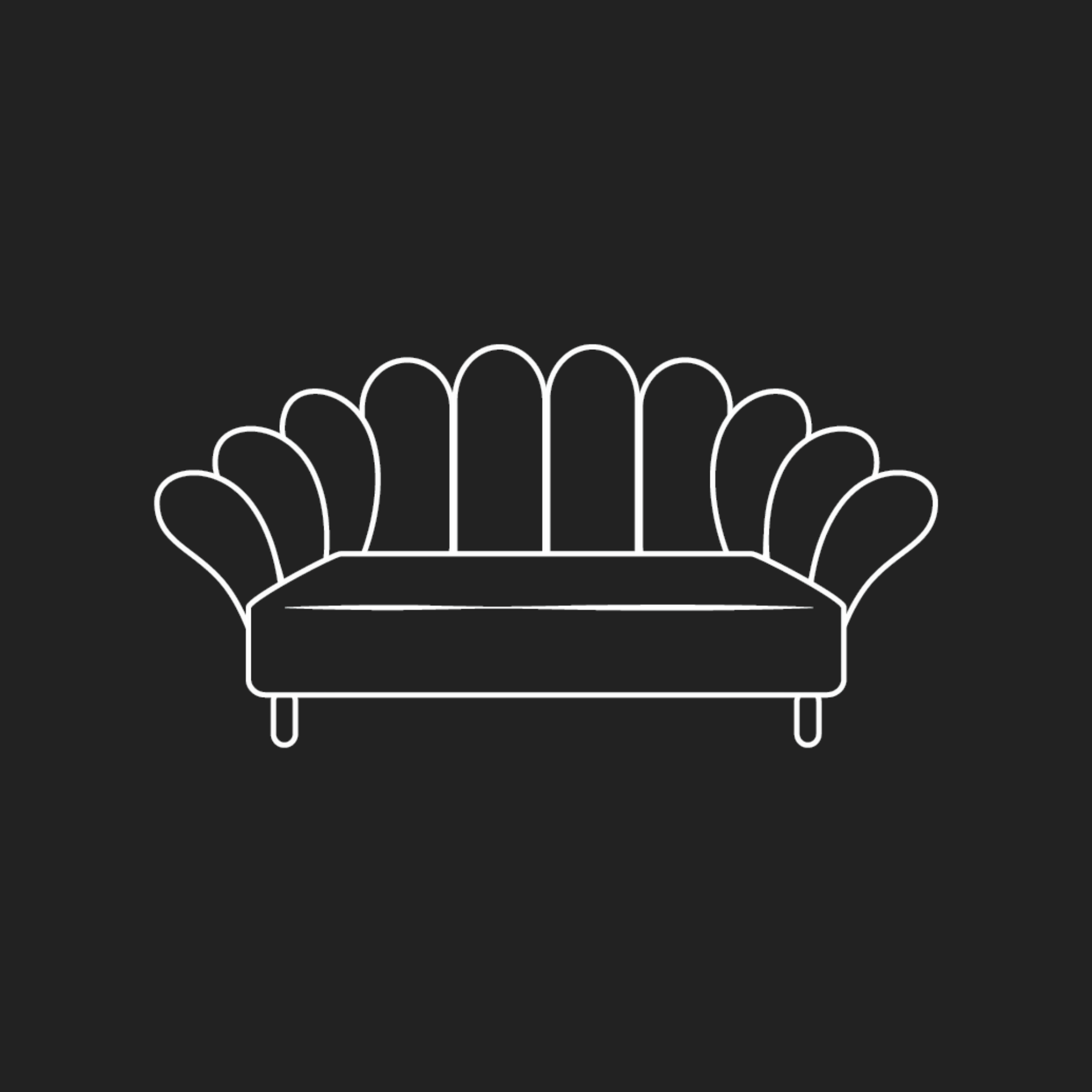 Image of a drawing of a settee.