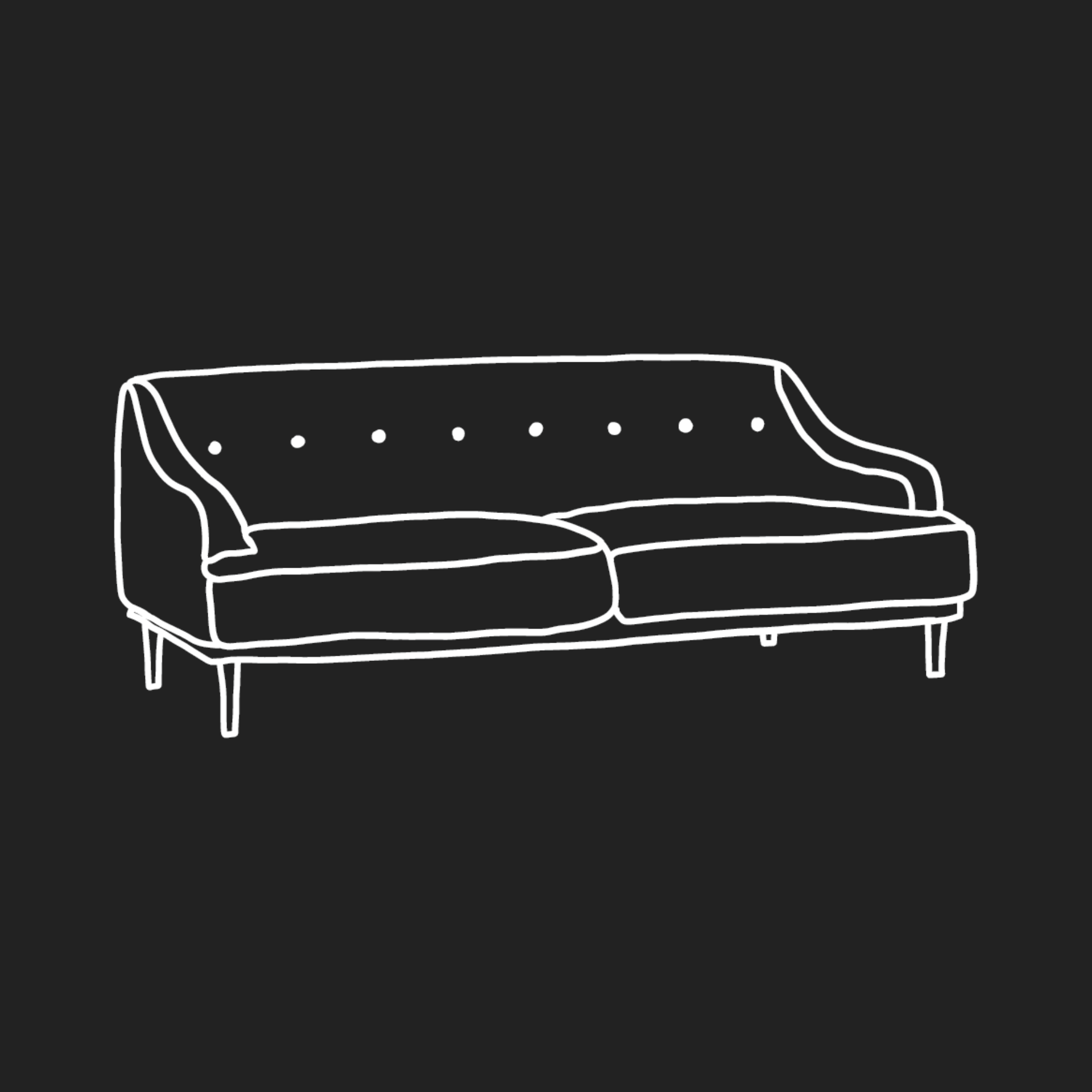 Image showing a drawing of a sofa